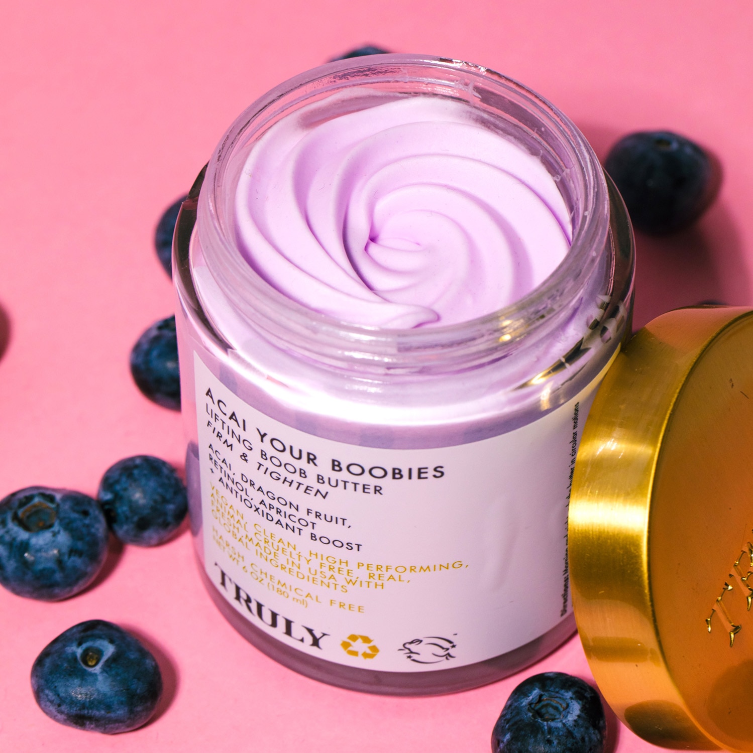 CREMA REAFIRMANTE  "AÇAÍ YOUR BOOBIES" PARA EL CUIDADO DEL BUSTO (CREMA BATIDA PARA CUERPO)